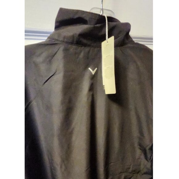 NEW Callaway Golf Women's Black Windbreaker Wind/Water Resistant Medium - Picture 3 of 8